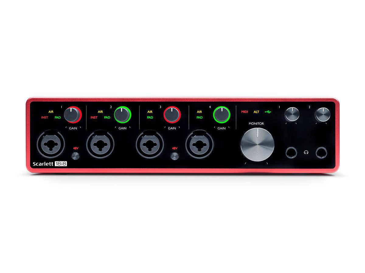 Focusrite Scarlett 18i8 Gen3 | USB-lydkort, 18 inn/8 ut