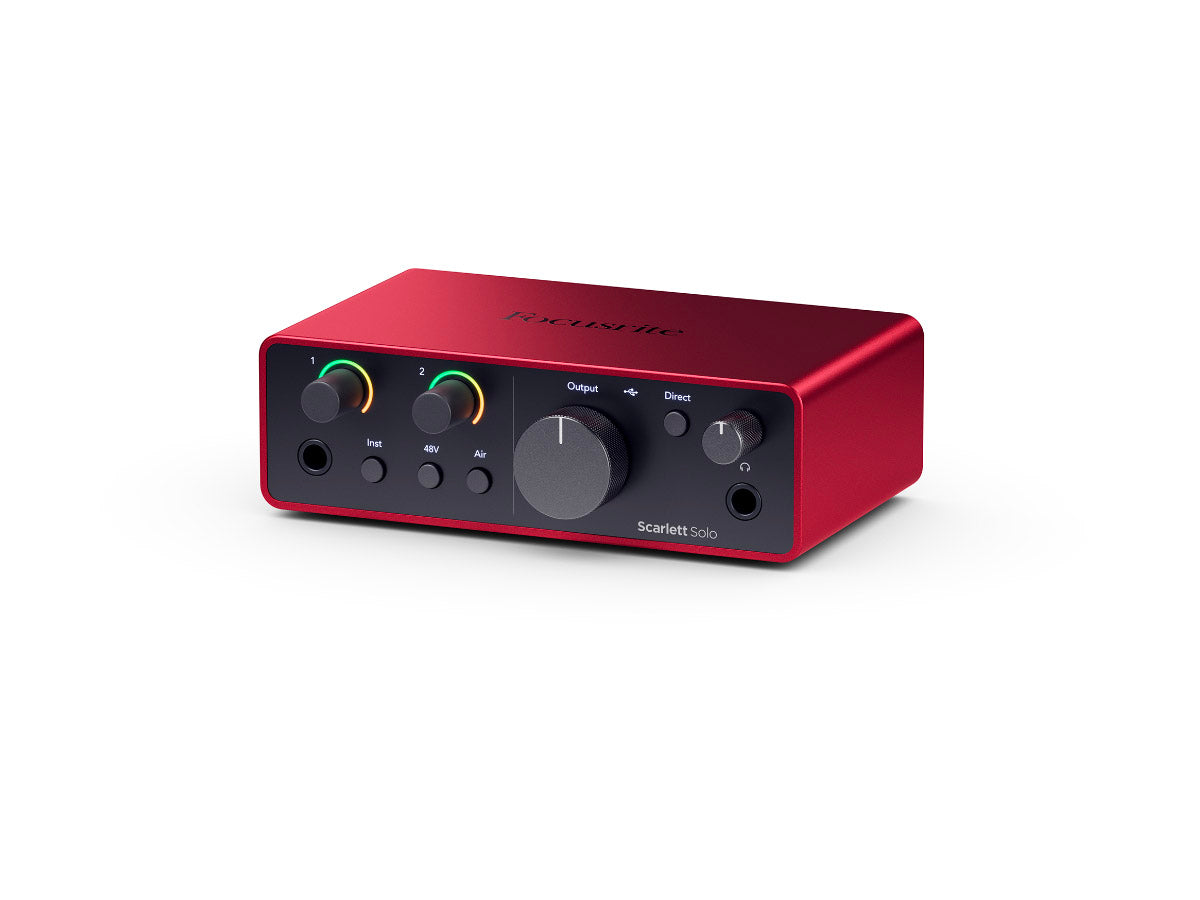 Focusrite Scarlett Solo Gen4 | USB-lydkort, 2inn/2ut