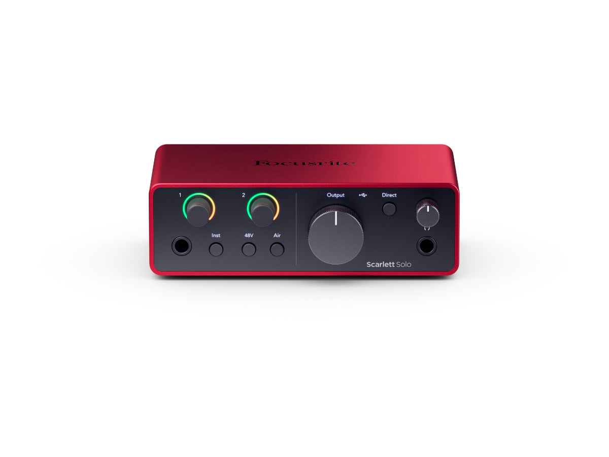 Focusrite Scarlett Solo Gen4 | USB-lydkort, 2inn/2ut