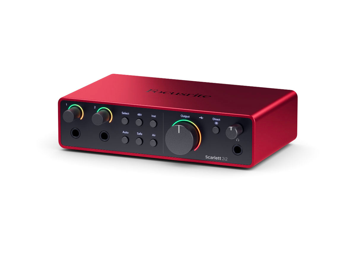 Focusrite Scarlett 2i2 Gen4 | USB-lydkort, 2 inn/2 ut