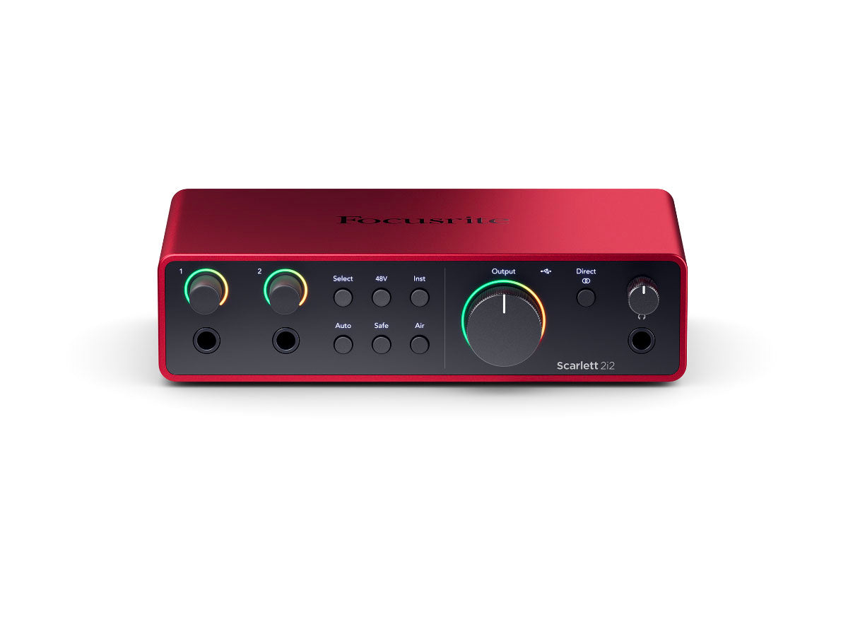 Focusrite Scarlett 2i2 Gen4 | USB-lydkort, 2 inn/2 ut