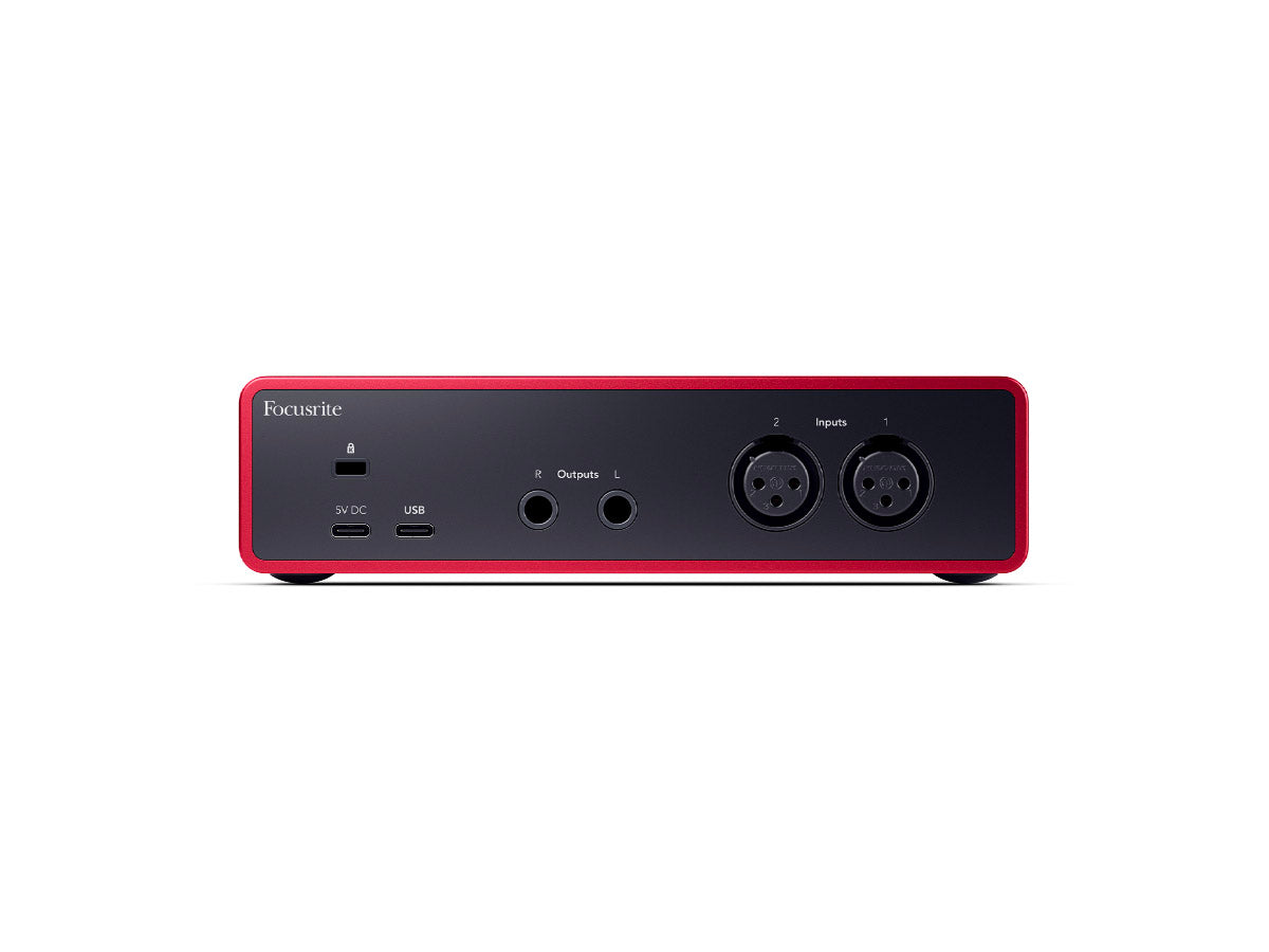 Focusrite Scarlett 2i2 Gen4 | USB-lydkort, 2 inn/2 ut