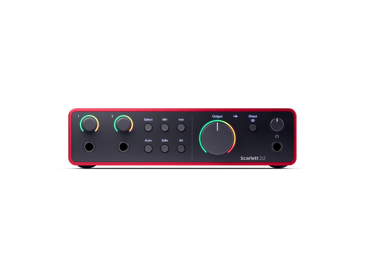 Focusrite Scarlett 2i2 Gen4 | USB-lydkort, 2 inn/2 ut