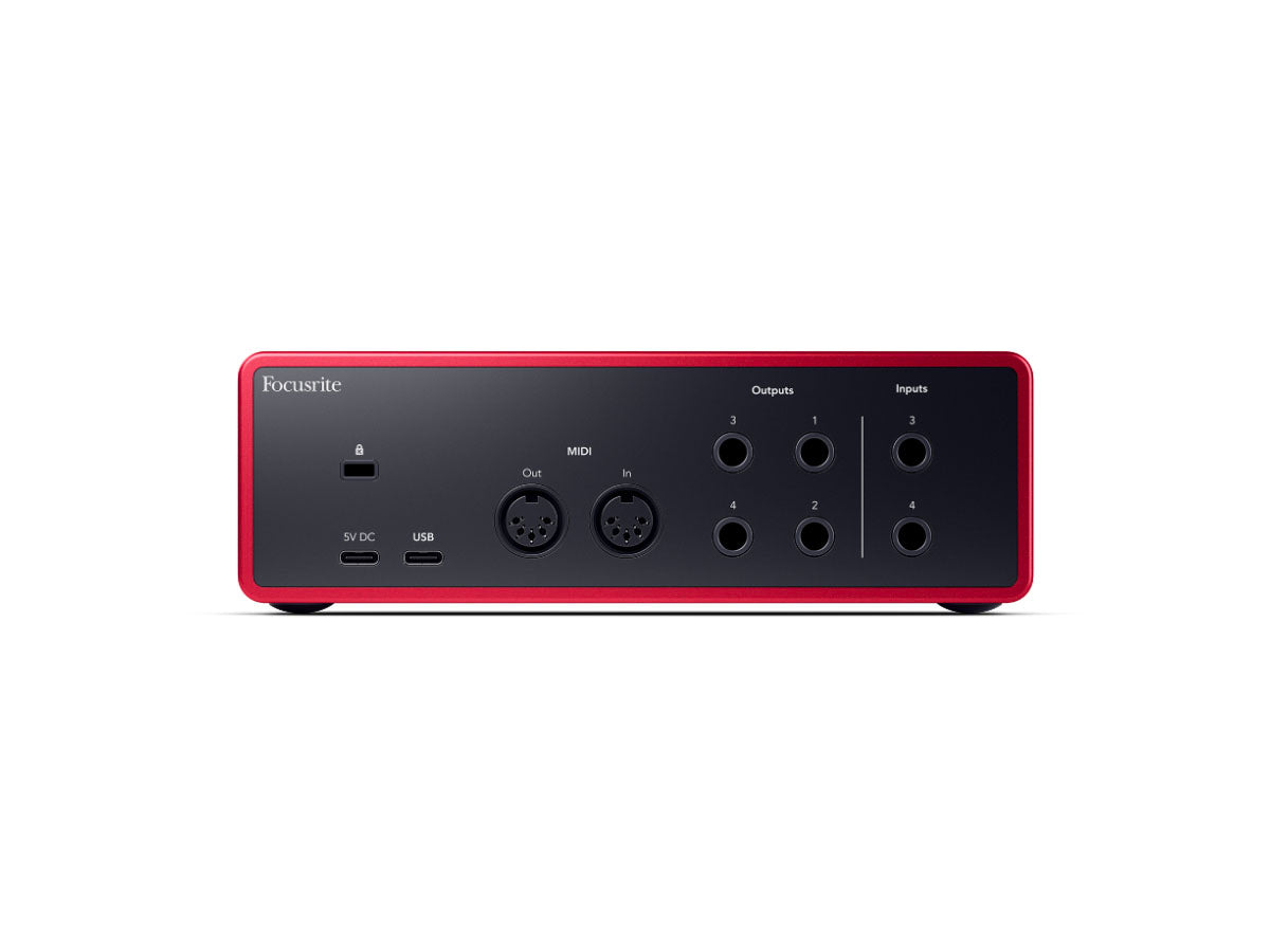 Focusrite Scarlett 4i4 Gen4 | USB-lydkort, 4 inn/4 ut