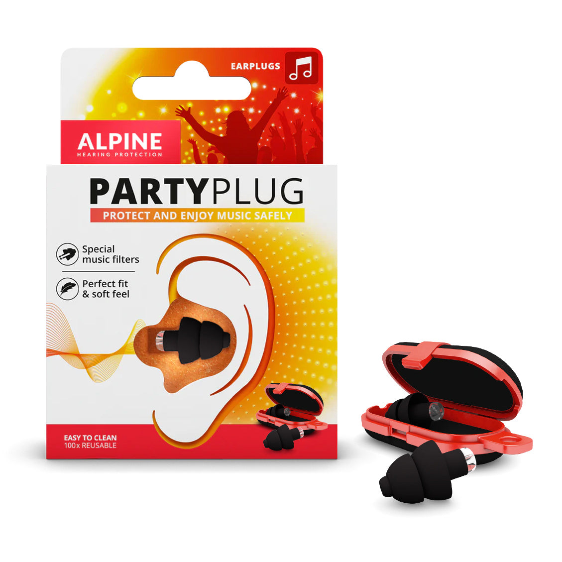 Alpine PartyPlug earplugs black