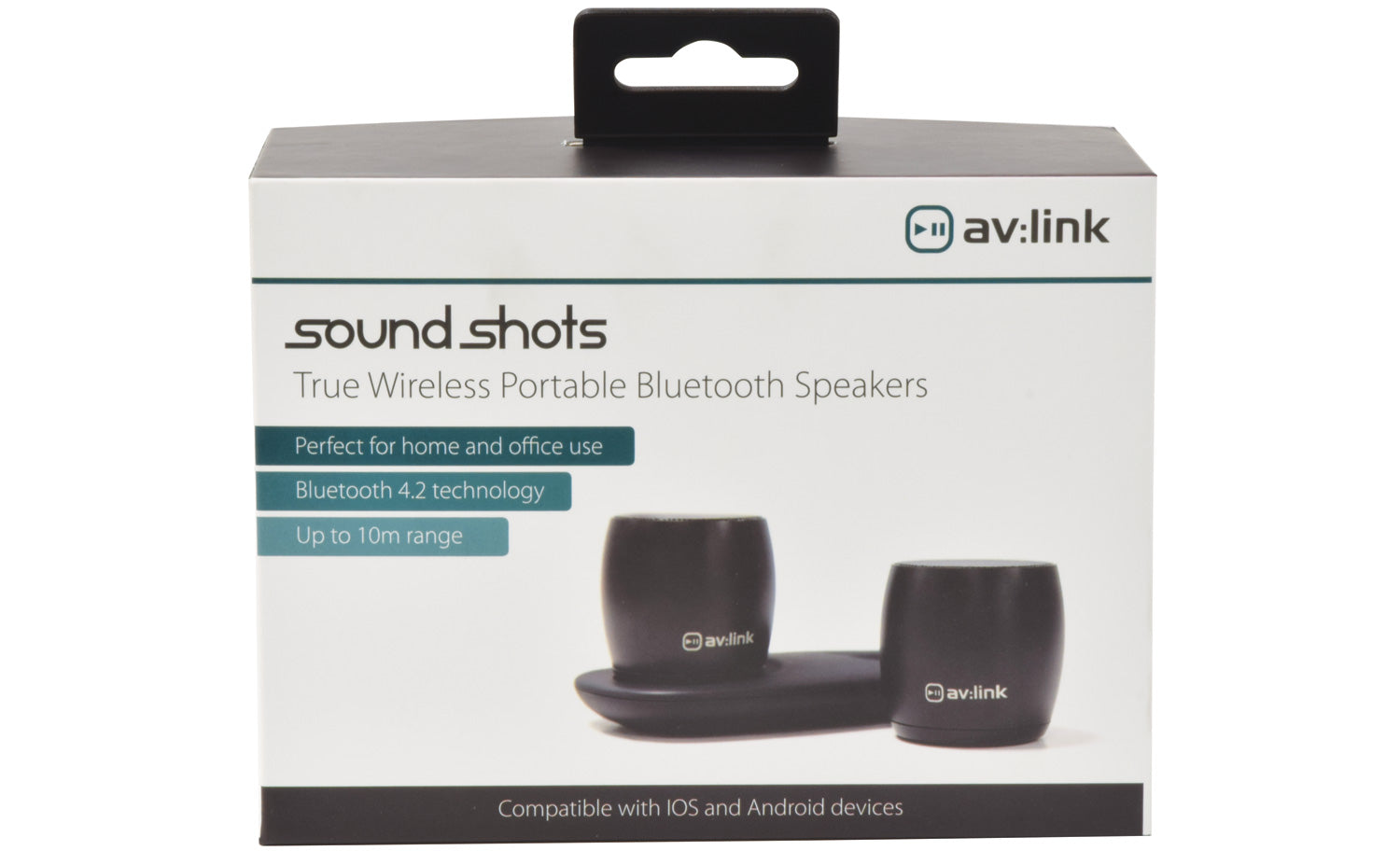 av:link Sound Shots: True Wireless Portable Bluetooth Speakers