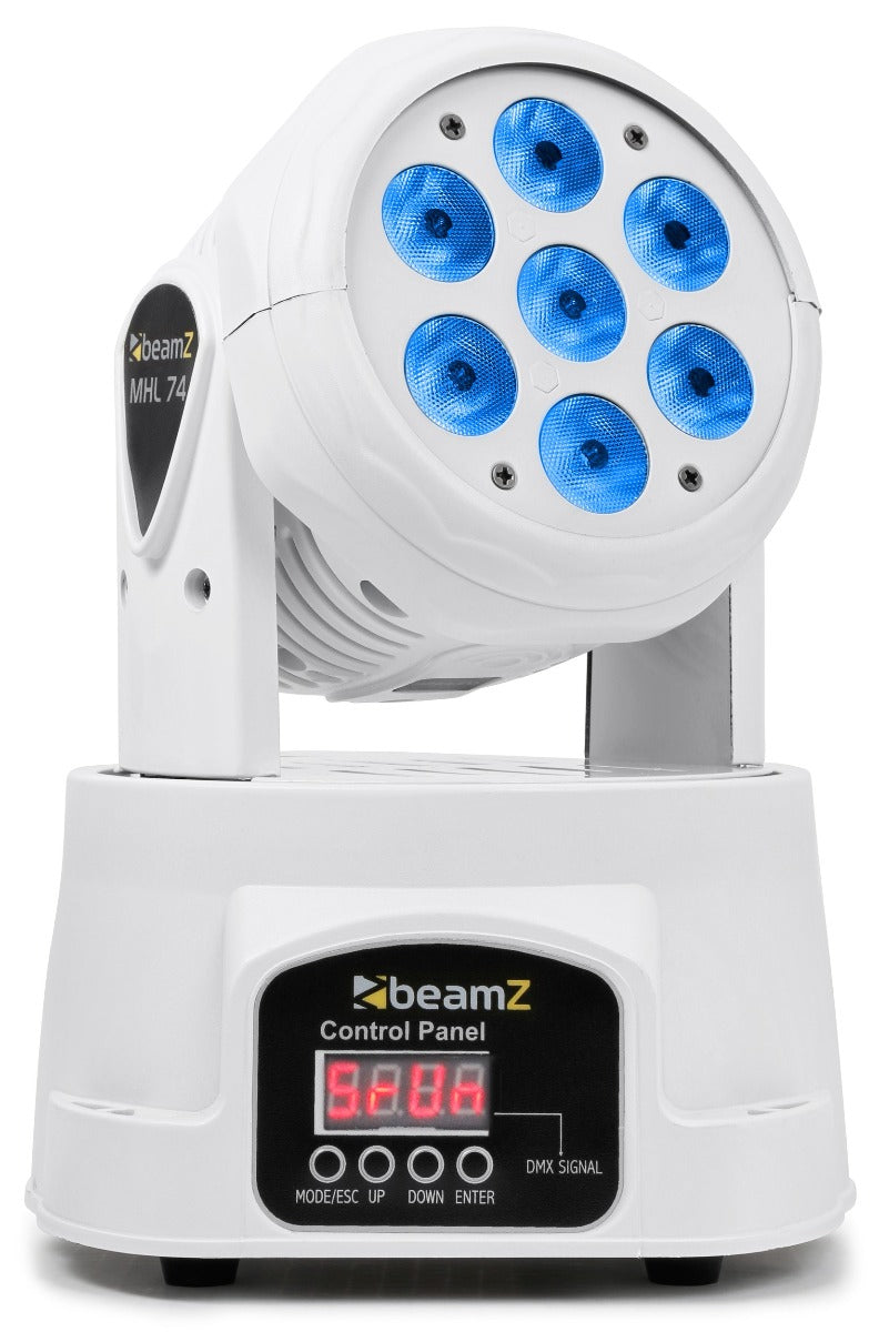 MHL74 MINI MOVING HEAD 7X 10W LED WHITE