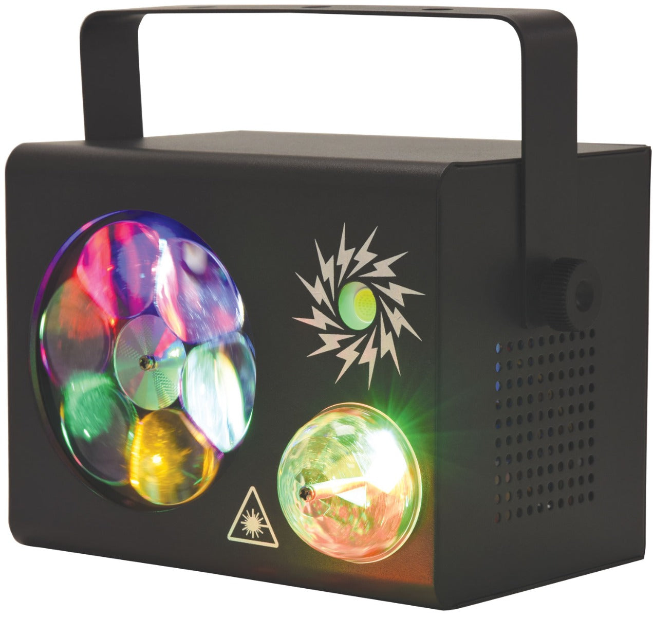 Gobo Fireflash: 4-in-1 LED &amp; Laser Effect