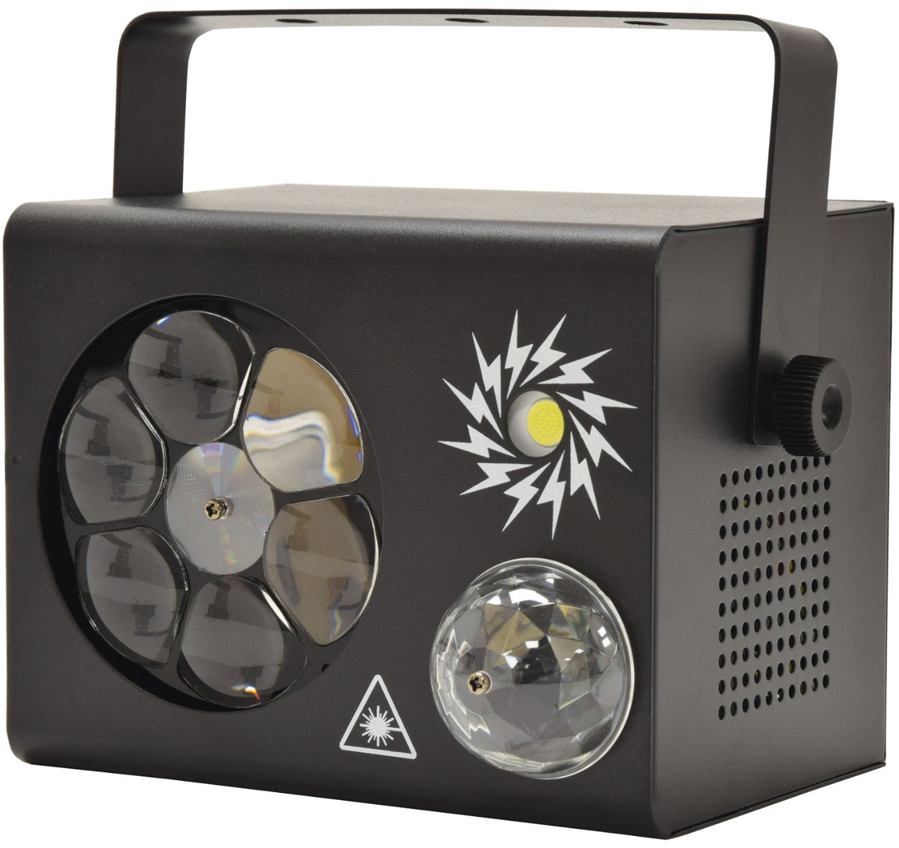 Gobo Fireflash: 4-in-1 LED &amp; Laser Effect