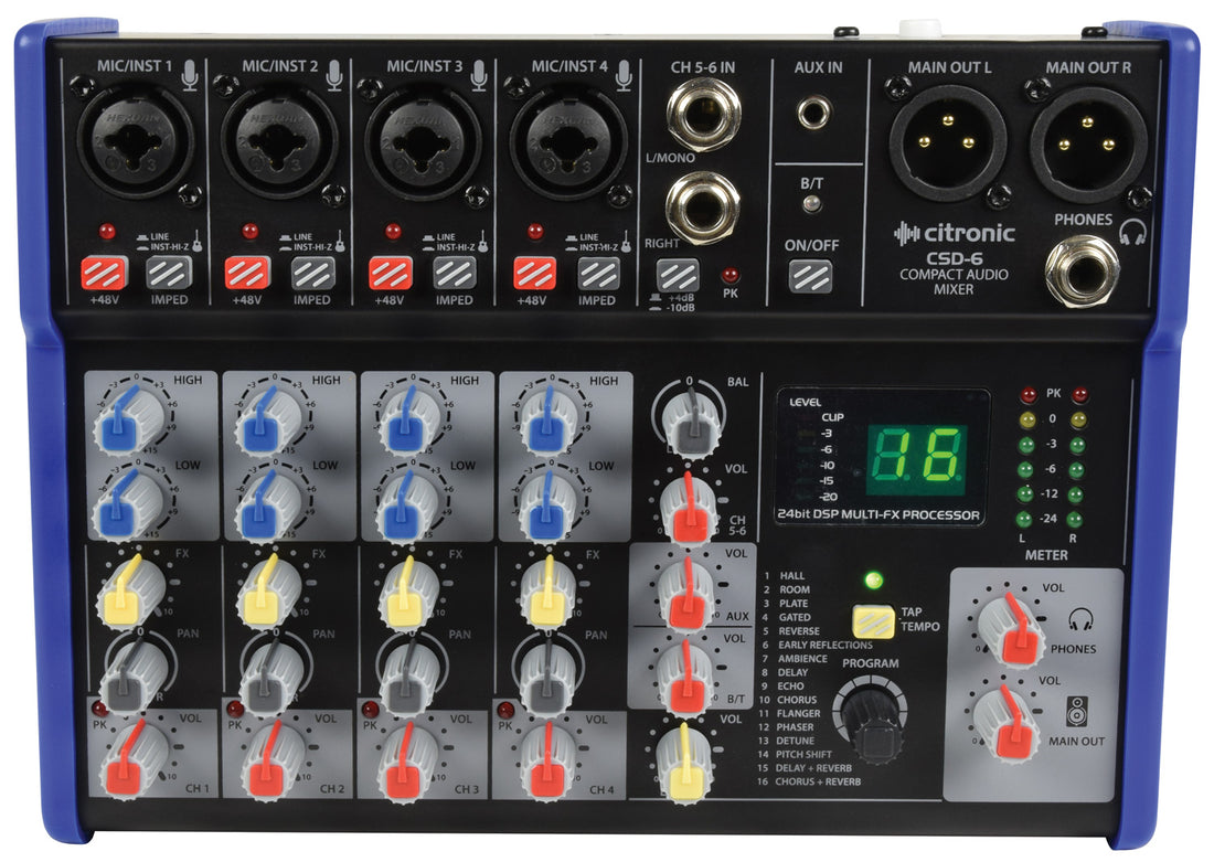 CSD Compact Mixers with BT and DSP Effects