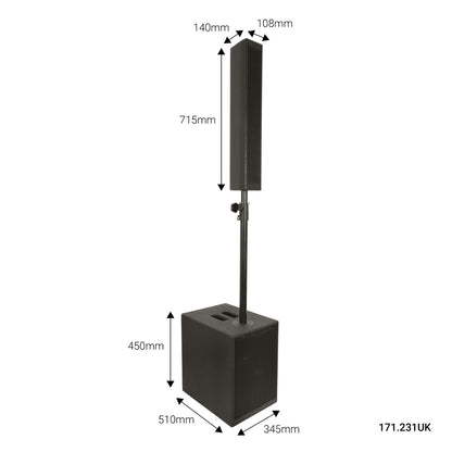 Citronic Monolith II Active Sub + Column Set