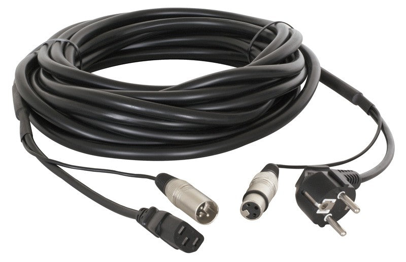 CX02-20 AUDIO COMBI CABLE SCHUKO - XLR F / IEC F - XLR M 20M