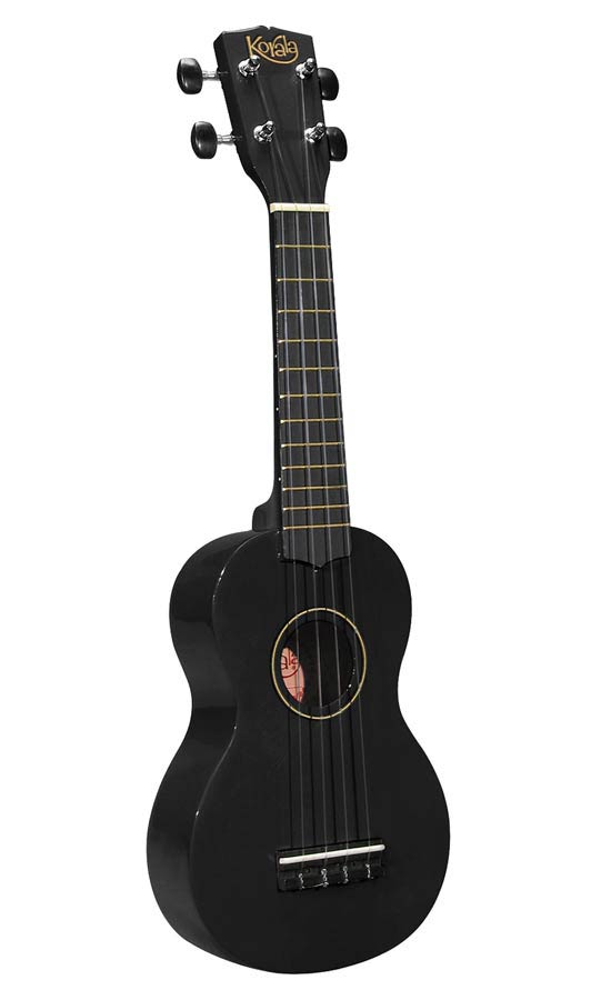 Korala soprano ukulele Svart