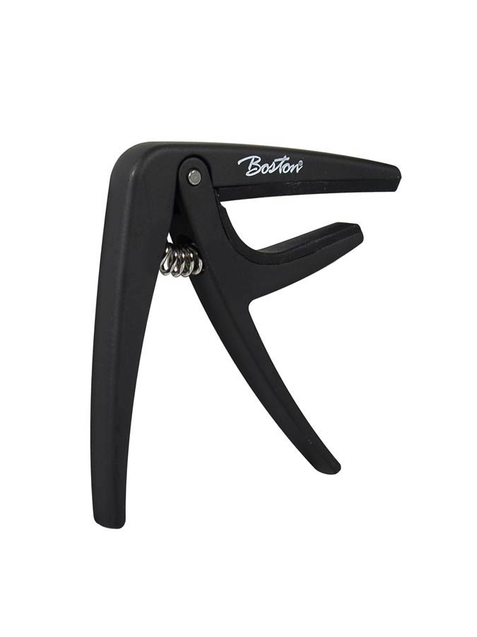 Boston BC-85-BK  fjærbelastet capo for akustisk og elektrisk gitar