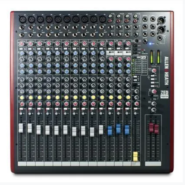 A&amp;H ZED16FX 10 Mic/Line Inputs, 3 Stereo Sources USB, FX and