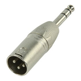 Adapter XLR han - JACK han balansert