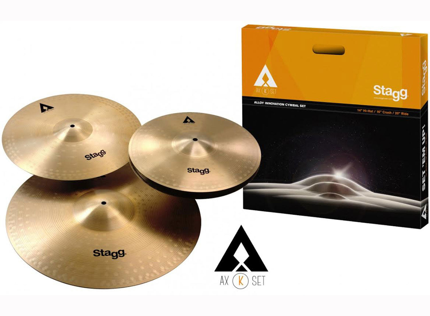 Stagg AXK CYMBALSET 14HH+16C+20R