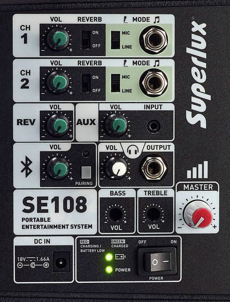 SUPERLUX SE108 PORTABLE PA