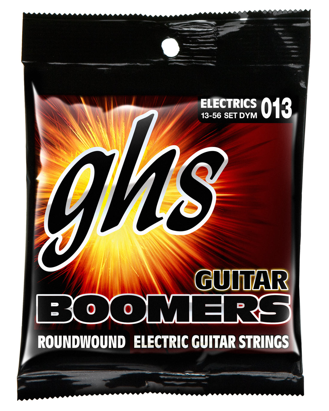 GHS DYM EL GUITAR. DYNAMITE ALLOY BOOMERS. MEDIUM. 013-DY56. Strengesett til elektrisk gitar.