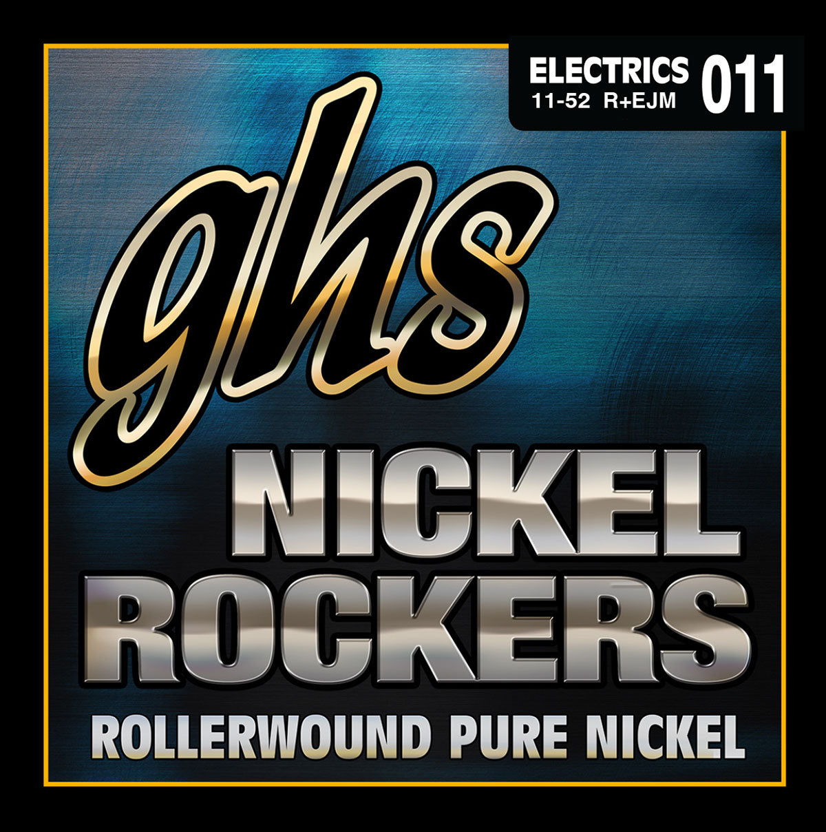 GHS R+EJM ERIC JOHNSON SIGNATURE NICKEL ROCKERS.  MEDIUM. 011-N52. Strengesett til elektrisk gitar.