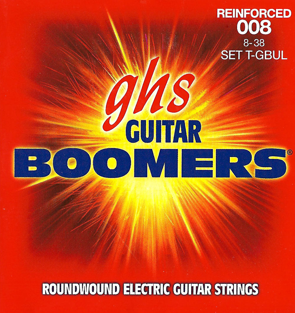 GHS T-GBUL EL GUITAR. TREMO BOOM. 008 ULTRA LIGHT. T-DY38. Strengesett til elektrisk gitar.