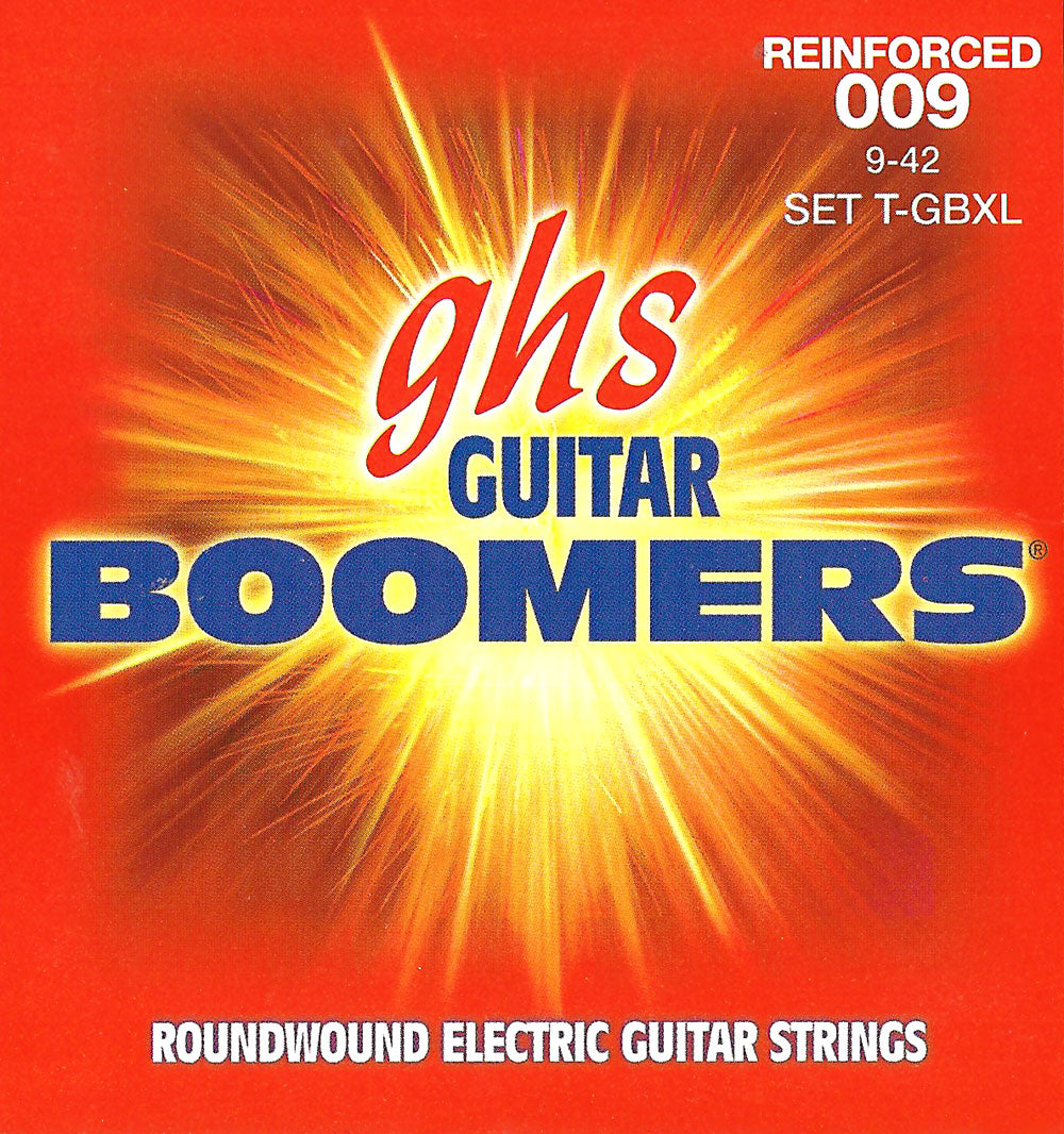 GHS T-GBXL EL GUITAR. TREMOLO BOOMERS. 009 EXTRA LIGHT. T-DY42. Strengesett til elektrisk gitar.