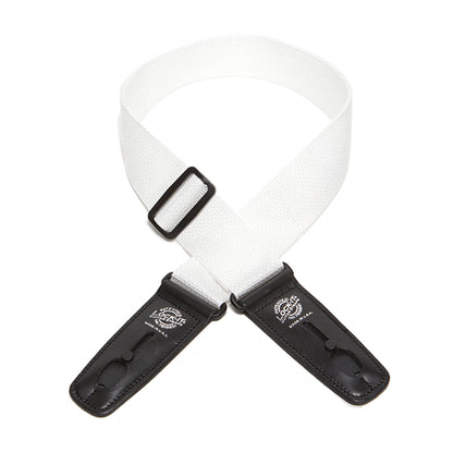 Lock-It Straps 2″ White Poly – Black Ends