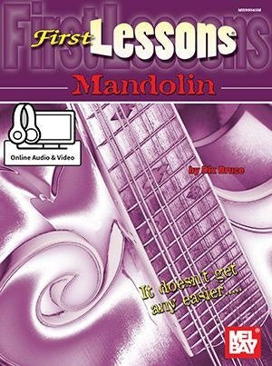 Mel Bay First Lessons Mandolin Book tab + CD og DVD set