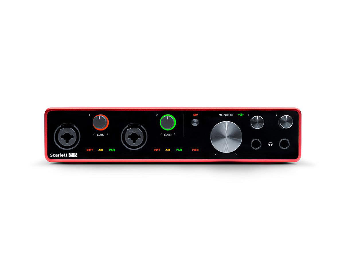 Focusrite Scarlett 8i6 Gen3 | USB-lydkort, 8 inn/6 ut