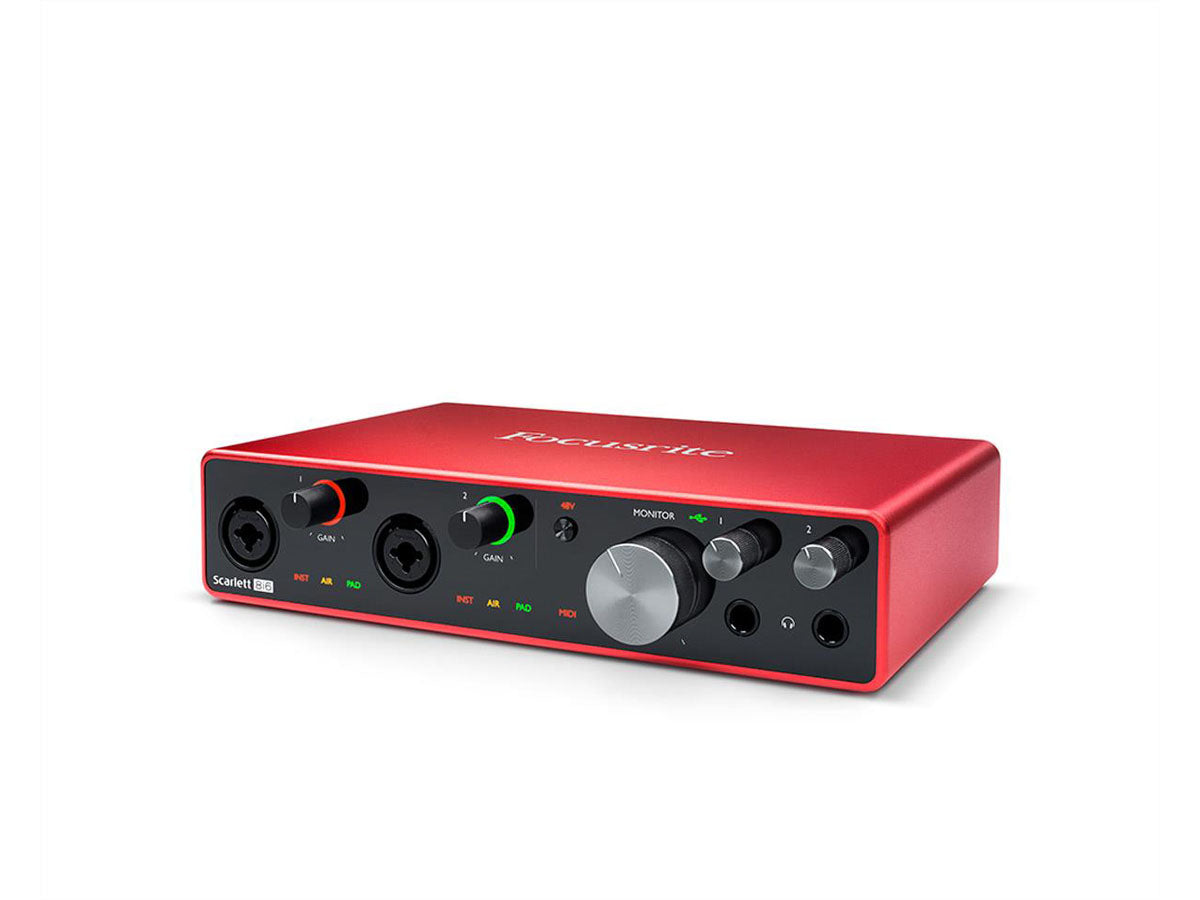 Focusrite Scarlett 8i6 Gen3 | USB-lydkort, 8 inn/6 ut