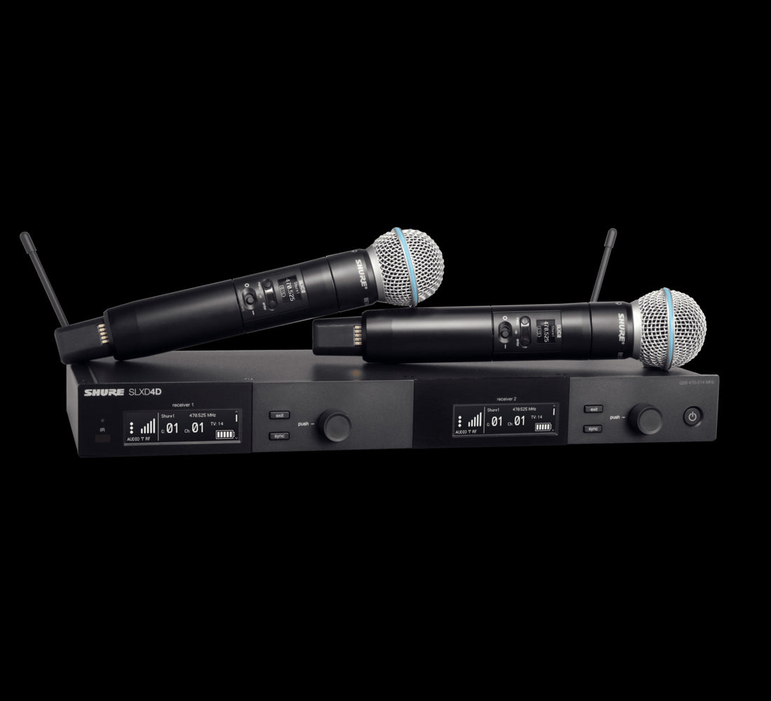 Shure SLXD DUAL HH SYS W/ BETA58A MIC 518-562MHz