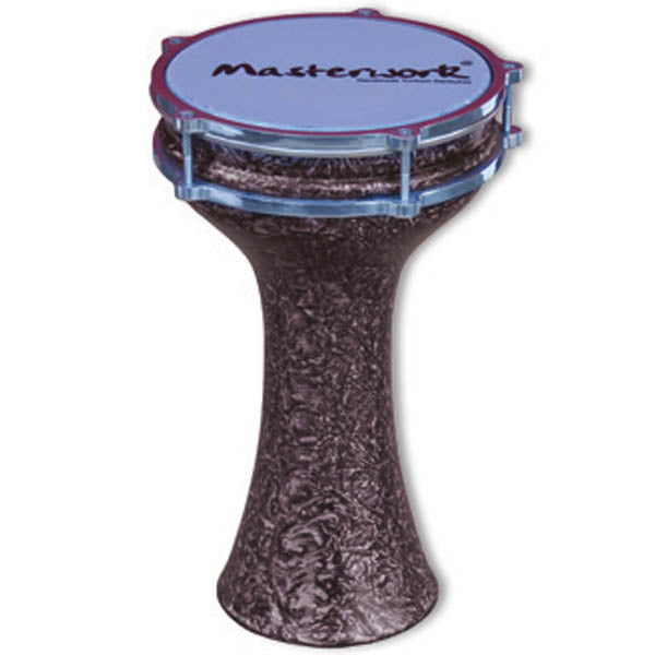 Masterwork Turkish Aluminium Colored Black Marble Darbuka 20 cm