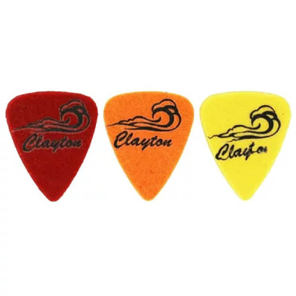 Clatyon USA Uke Picks Standard Felt Wave (3-p)