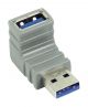 90°-vinklet USB 3.0-adapter