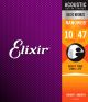 ELIXIR 11002 80/20 Bronze NANOWEB® Extra Light 10-47. Strenger til Akustisk gitar.