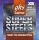 GHS ST-XL EL GUITAR. SUPER STEELS. EXTRA LIGHT. 009. 009-016 ST24 ST32 ST42. Strengesett til elektrisk gitar.